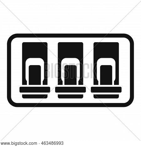 Switchboard Icon Simple Vector. Circuit Box. Safety Home