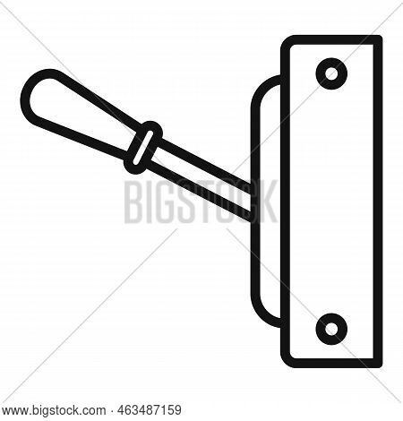 Current Breaker Icon Outline Vector. Circuit Box. Fuse Power