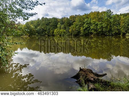 Lake In The Carpathian Forest, Hutsulshchyna National Park, Ukraine