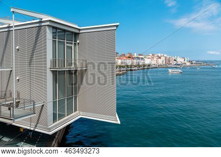 Santander, Spain - August 14, 2022 - The Centro Botin Is An Arts Centre Designed By Pritzker Prize-w