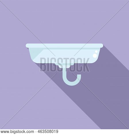 Water Basin Icon Flat Vector. Sewer Construction. Drain Plumber