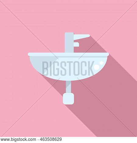Modern Wash Basin Icon Flat Vector. Water Plumbing. Pump Repair