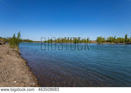 Limay River Coast In Neuquen, Argentina.