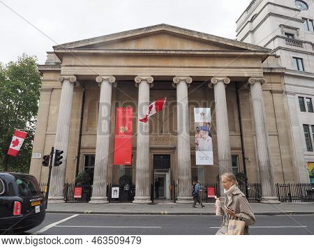 Queen In Memorial At Canada House In London
