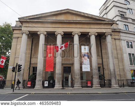 Queen In Memorial At Canada House In London