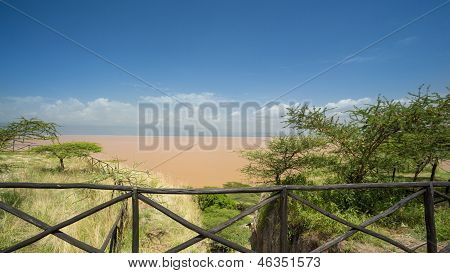 Bredden af Langano sø