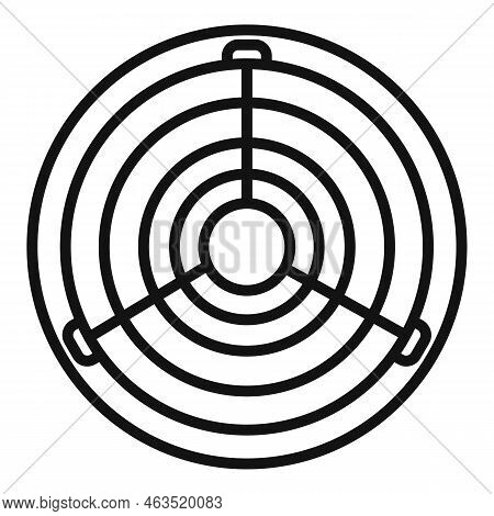 Drainage Manhole Icon Outline Vector. Sewer Lid. Street Sewage