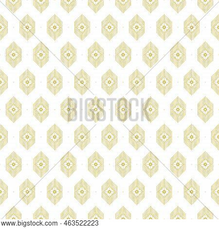Beautiful Golden Geometric Pattern. Luxurious. White Background And Abstract.
Seamless Creative Grap
