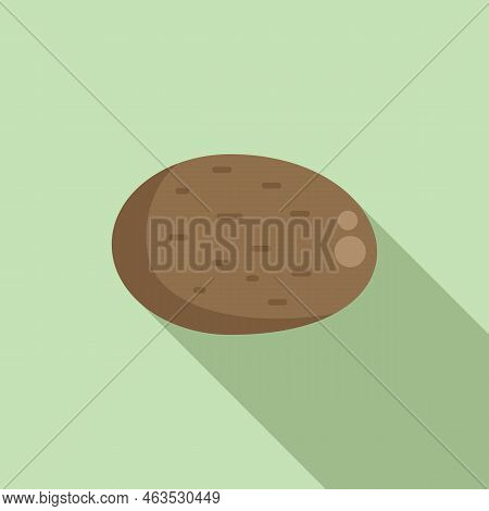 Gmo Potato Icon Flat Vector. Dna Food. Gene Medicine