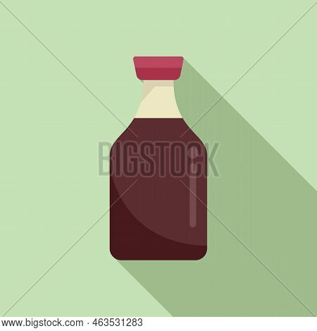 Gmo Drink Icon Flat Vector. Dna Food. Gene Medicine