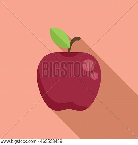 Agriculture Gmo Apple Icon Flat Vector. Dna Food. Medicine Gene