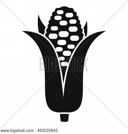 Gmo Corn Icon Simple Vector. Dna Food. Medicine Gene