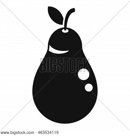 Gmo Pear Icon Simple Vector. Agriculture Food. Medicine Gene