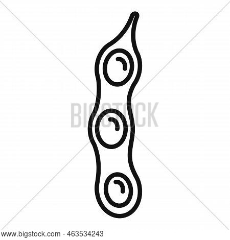 Farm Gmo Peas Icon Outline Vector. Food Agriculture. Gene Biology