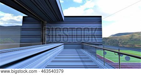 What Does The Balcony Of The Future Look Like. Panoramic Hermetic Multi-chamber Heat-saving Window. 