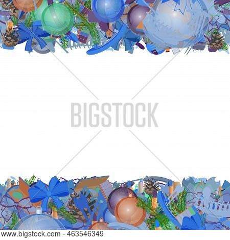 Background Pattern Abstract Seamless Design Texture. Horizontal Stripes. Border Frame, Transparent B