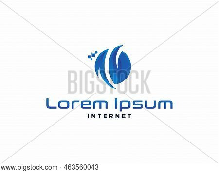 Technology Logo Modern Icon Symbol Swoosh Editable