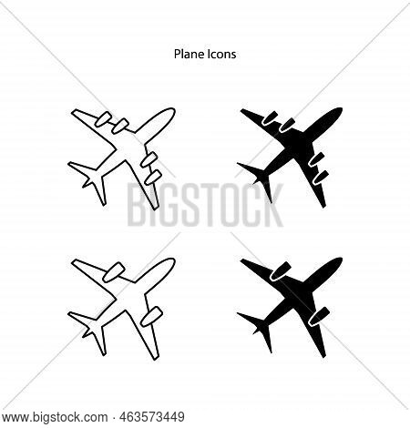 Airplane Icons Vector & Photo (Free Trial) | Bigstock