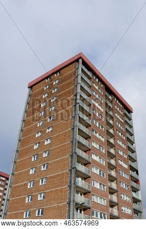 Council Flats In Poor Housing Estate With Many Social Welfare Issues In Linwood