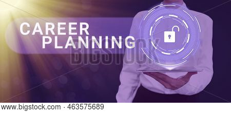 Conceptual Display Career Planning. Internet Concept Stepwise Planning Of One S Is Possible Professi