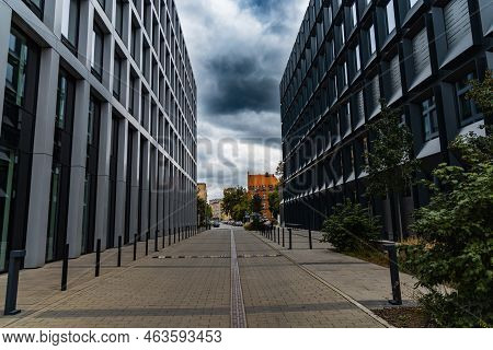 Wroclaw, Poland - September 2021: Buildings At Campus Of The Wrocław University Of Technology