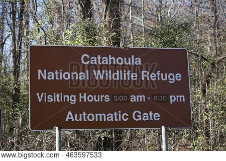 Catahoula National Wildlife Refuge Louisiana/usa - December 21 2021: Catahoula National Wildlife Ref