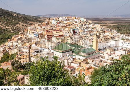 View At The Moulay Idris (zehroun) Town In Morocco