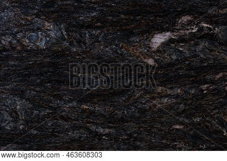Kosmus Gold Lether, Natural Granite Stone Texture, Photo Of Slab. Matt Dark Pattern, Background For 