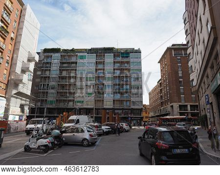 Modern Architecture In Via Marconi Street In Bologna