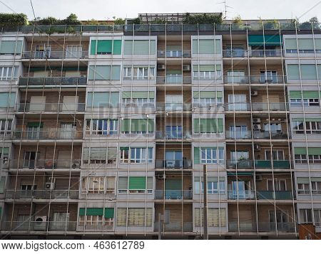 Modern Architecture In Via Marconi Street In Bologna