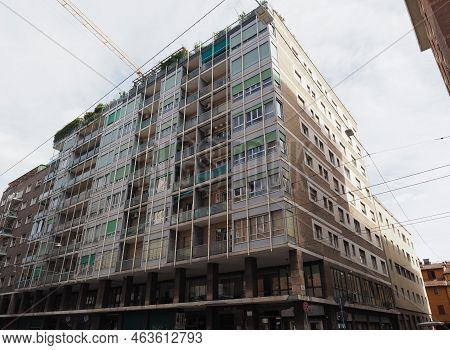 Modern Architecture In Via Marconi Street In Bologna