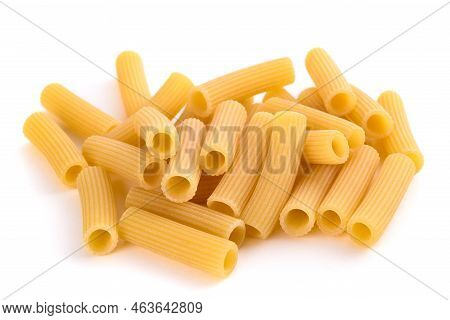 Maccheroni Pasta Isolated On A White Background