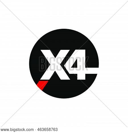 X4 Vector Icon. X4 Grade Monogram. X4 Symbol