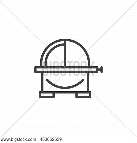 Disc Sander Machine Line Icon. Linear Style Sign For Mobile Concept And Web Design. Power Disc Sande