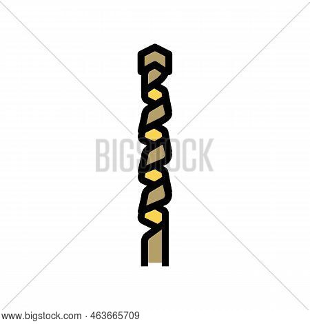 Masonry Drill Bit Color Icon Vector. Masonry Drill Bit Sign. Isolated Symbol Illustration