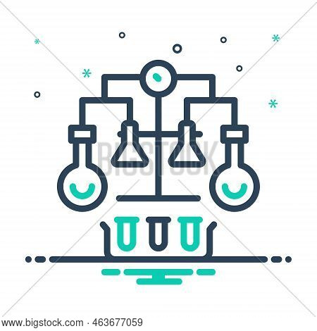 Mix Icon For Experimental Exploratory Beaker Laboratory Chemical Research Scientific Beaker Flask Re