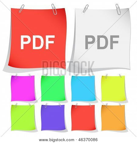 Documenti nota PDF. Raster.