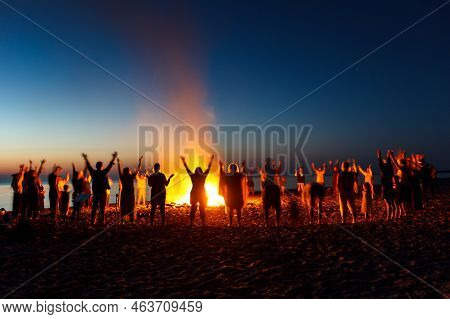 The Night Of Ancient Bonfires. On The Last Saturday Of August, Each Year The End Of The Summer Is Ce
