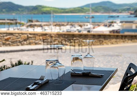 Interior Of Fish Restaurant In Getaria, Small Fisherman's Village In Basque Country, Spain