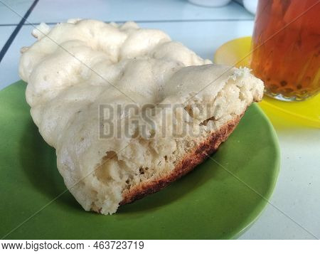 Bandros Cake From Sukabumi. Bandros Is An Indonesian Kue Or Traditional Snack Made Of A Rice Flour A