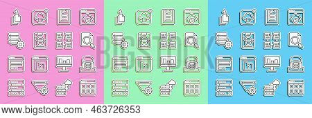 Set Line Browser Files, Hangar With Servers, Search Concept Folder, Server, Data Report, Data, Web H