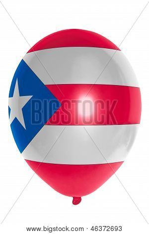Balón barevné v národní vlajka Portoriku