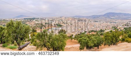 Panoramic View At The Fez City From Borj Nord In Morocco