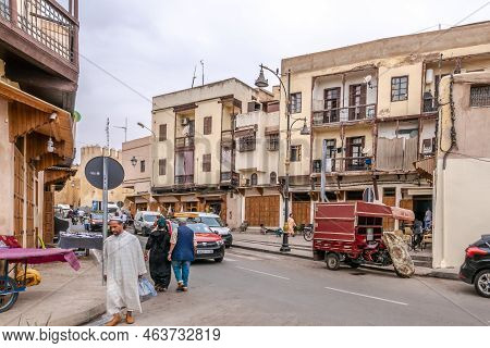 Fez, Morocco - September 19,2022 - In The Streets Of Fez.fez City Has Been Called The 