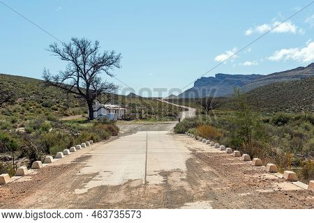 Cederberg, South Africa - Sep 4, 2022: Low Level Bridge Over The Wilgenhouts River, On The Ceres To 