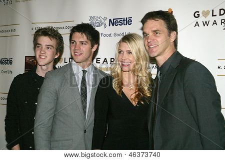 BEVERLY HILLS - MAY 7: Luc Robitaille and family arrive at The 12th Annual Golden Hearts Awards on Monday, May 7, 2012 at the Beverly Wilshire Hotel in Beverly Hills, CA.