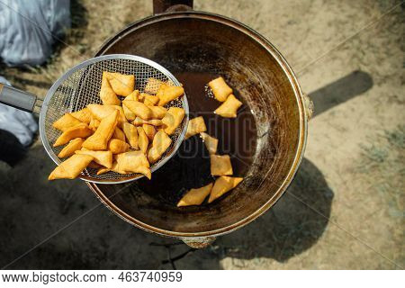 Baursak - Traditional Delicious Meal Of Central Asian Peoples