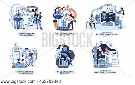 Help In Professional Development. Qualified Employee Training Program. Learning For Software Develop