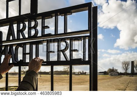 Sachsenhausen - April 3, 2015: Was A Nazi Concentration Camp In Germany. Ruins Of Sachsenhausen Crem