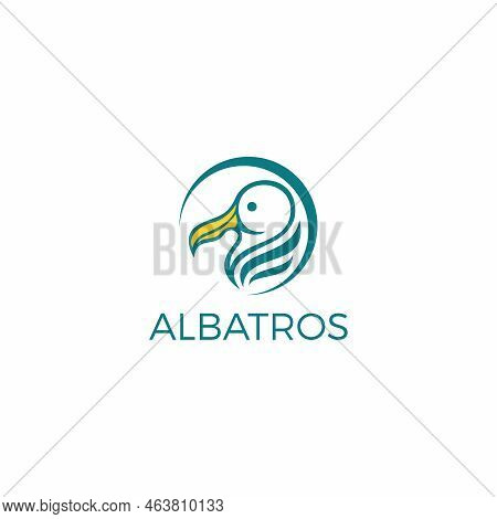 Albatros Logo Design Premium Vector, Bird Icon